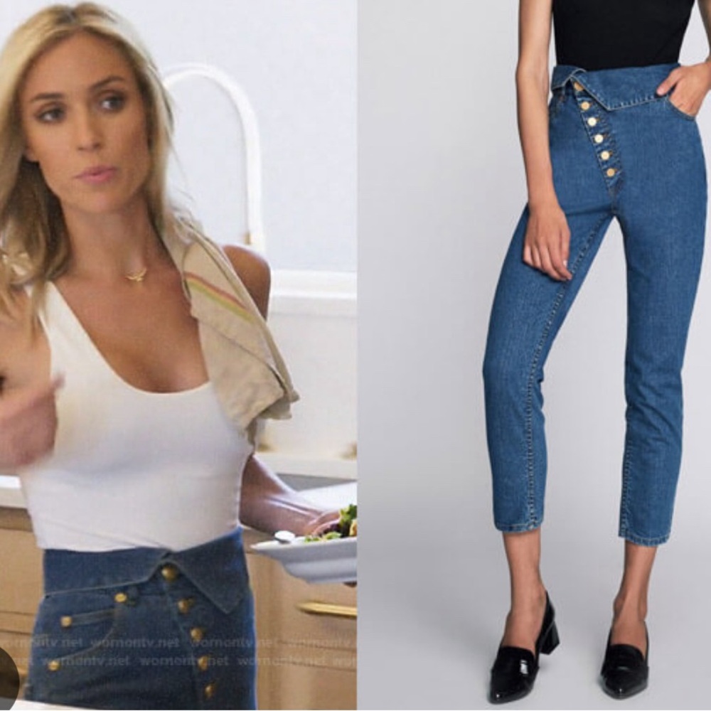 Marissa Webb High Waisted Foldover Jeans size 23